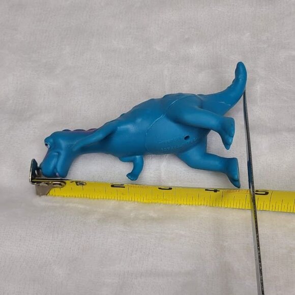 Vintage Blue Purple Dinosaur Figure Toy Cake Topper Bath Toy Greenbrier Intl - Picture 10 of 11